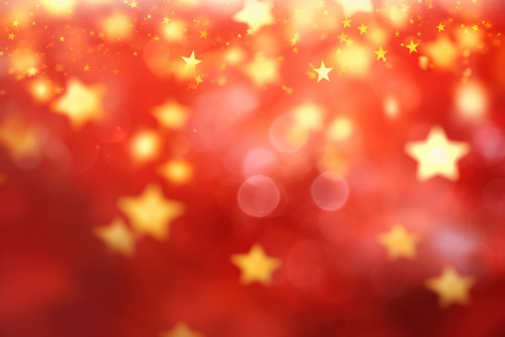 China color flag bokeh effect background backgrounds abstract glitter. AI generated Image by rawpixel.