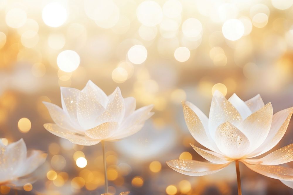 Lotus pattern bokeh effect background backgrounds outdoors blossom. AI generated Image by rawpixel.
