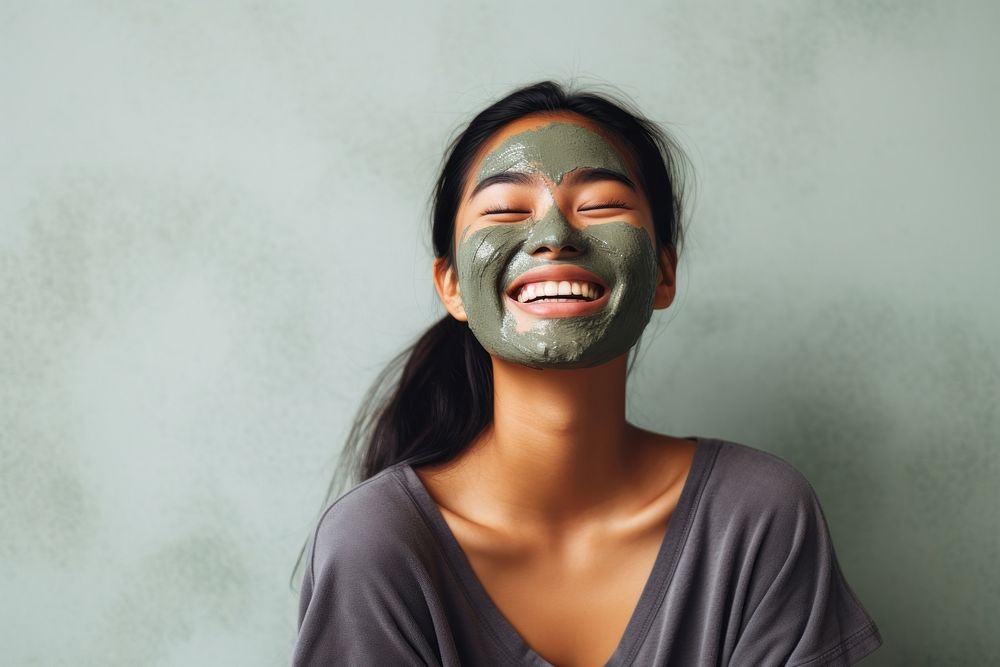 Asian young woman laughing portrait smile. AI generated Image by rawpixel.