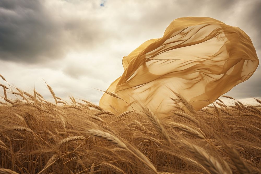 Wind agriculture outdoors nature. AI generated Image by rawpixel.