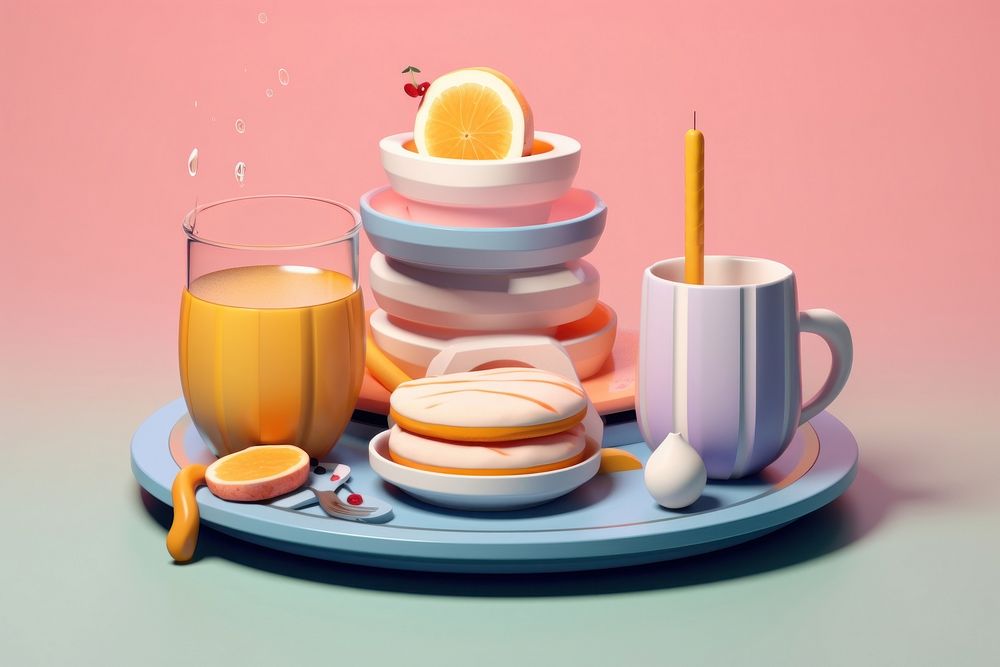 Breakfast breakfast food meal. AI generated Image by rawpixel.