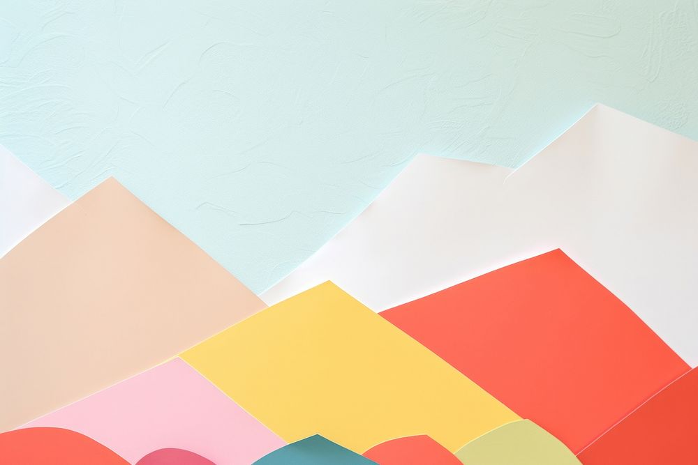Mountain paper art backgrounds. AI generated Image by rawpixel.