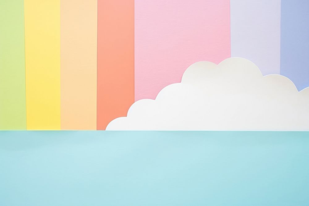 Rainbow and cloud in the sky picture backgrounds abstract outdoors. AI generated Image by rawpixel.