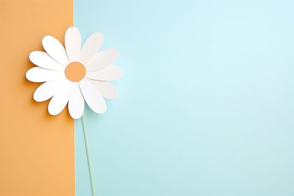 Simple daisy flower pattern petal plant. AI generated Image by rawpixel.