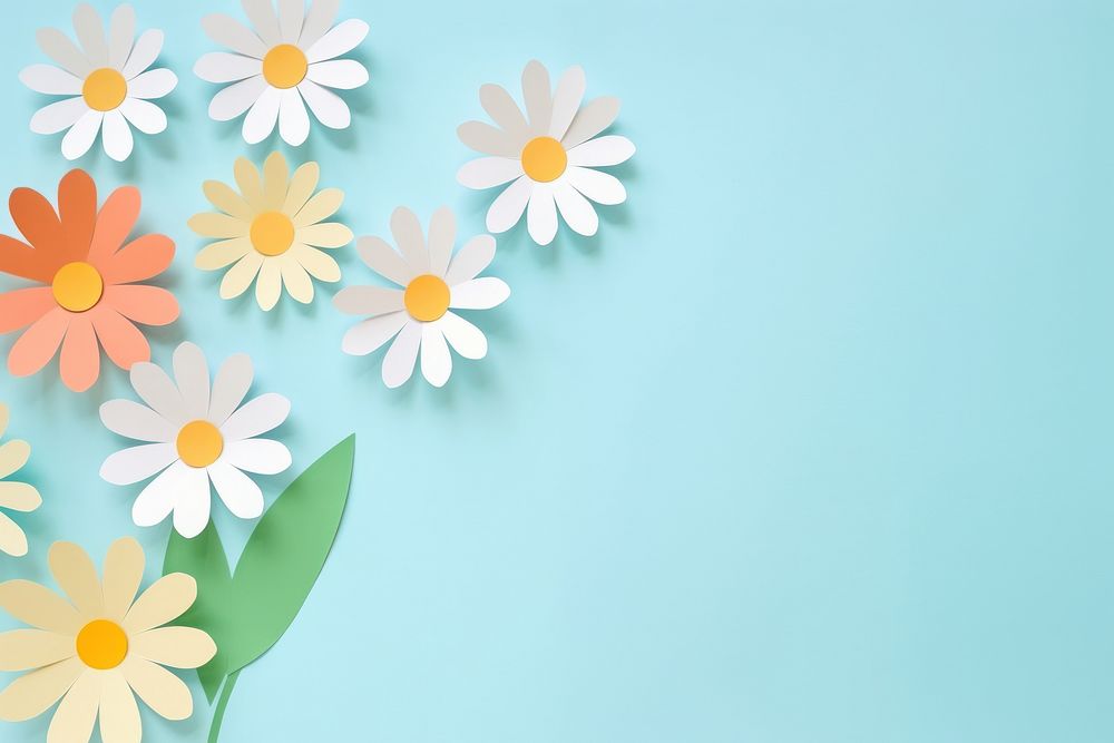 Simple daisy flowers backgrounds pattern petal. AI generated Image by rawpixel.