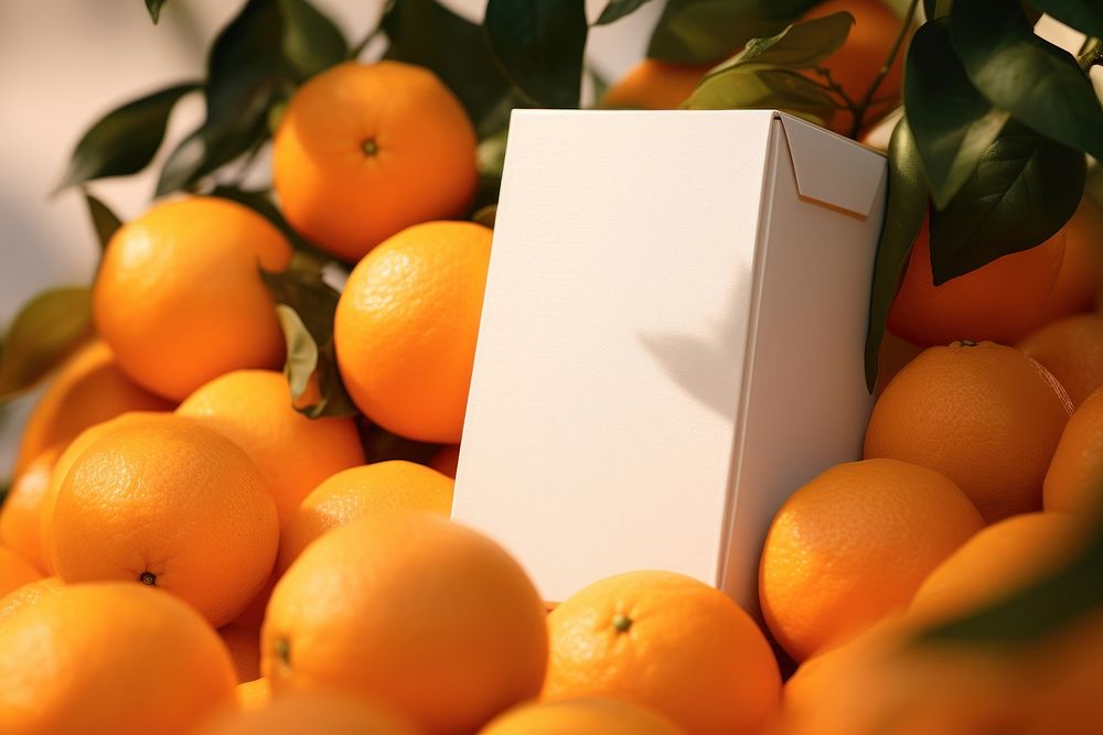 Box packaging grapefruit orange plant. AI generated Image by rawpixel.