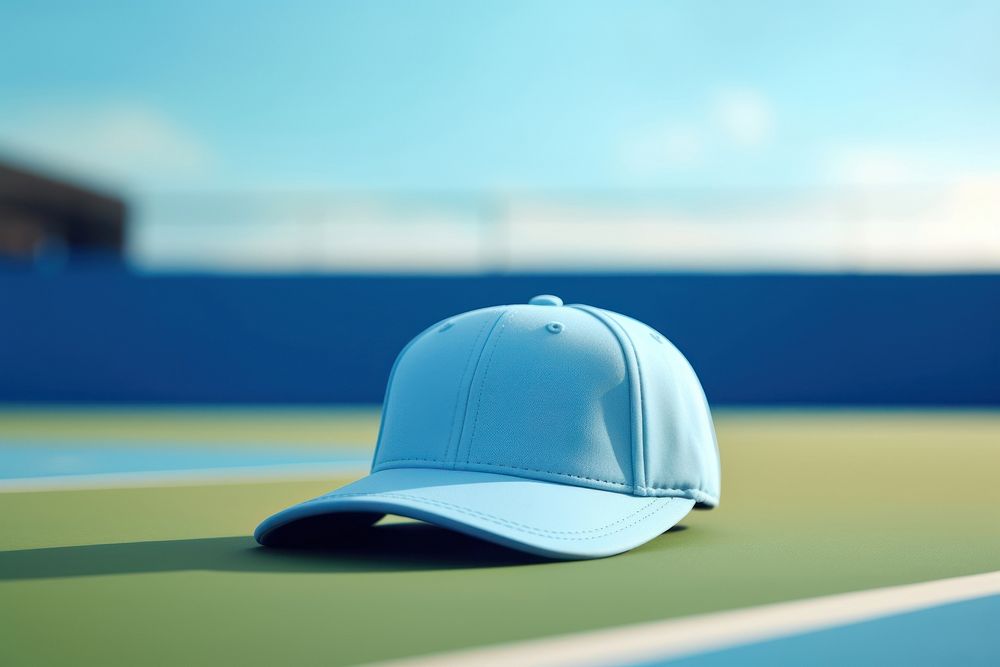 Cap tennis blue tennis court. AI generated Image by rawpixel.
