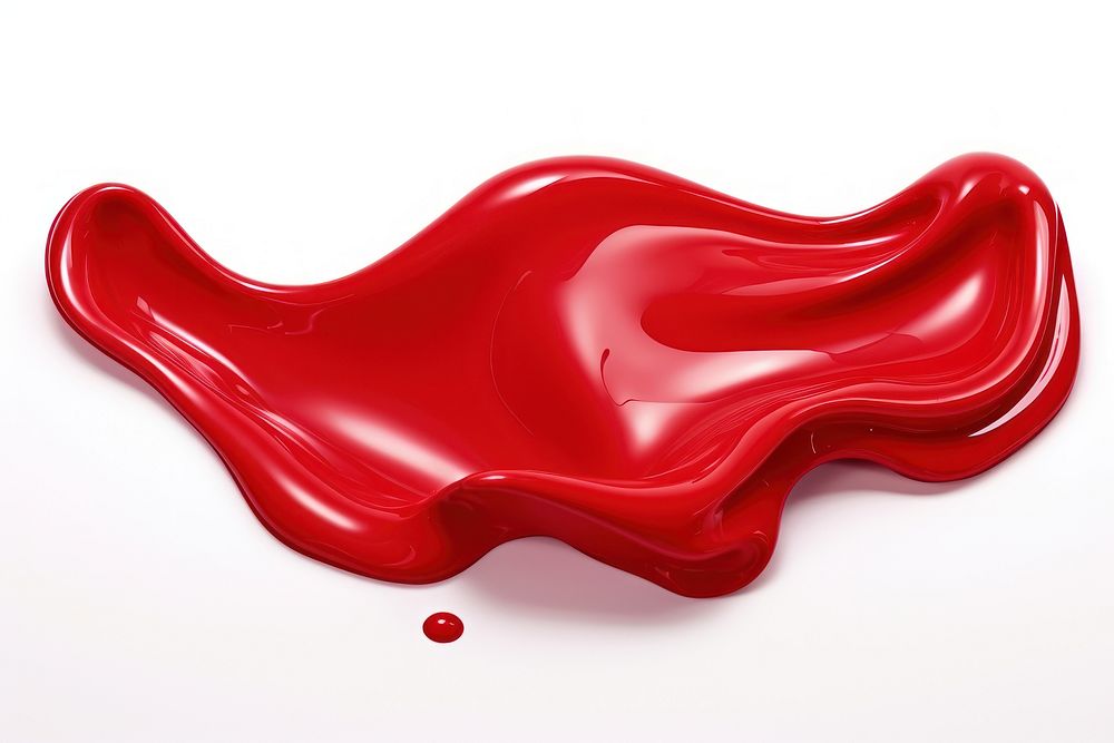 Solid red splattered condiment abstract. AI generated Image by rawpixel.