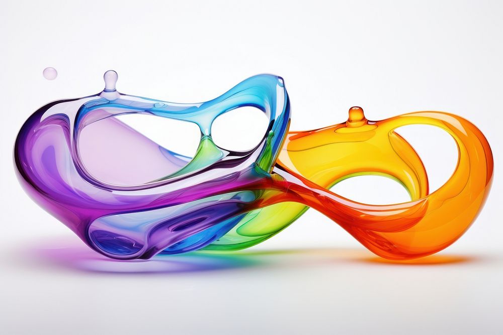 Rainbow purple shape accessories. AI generated Image by rawpixel.