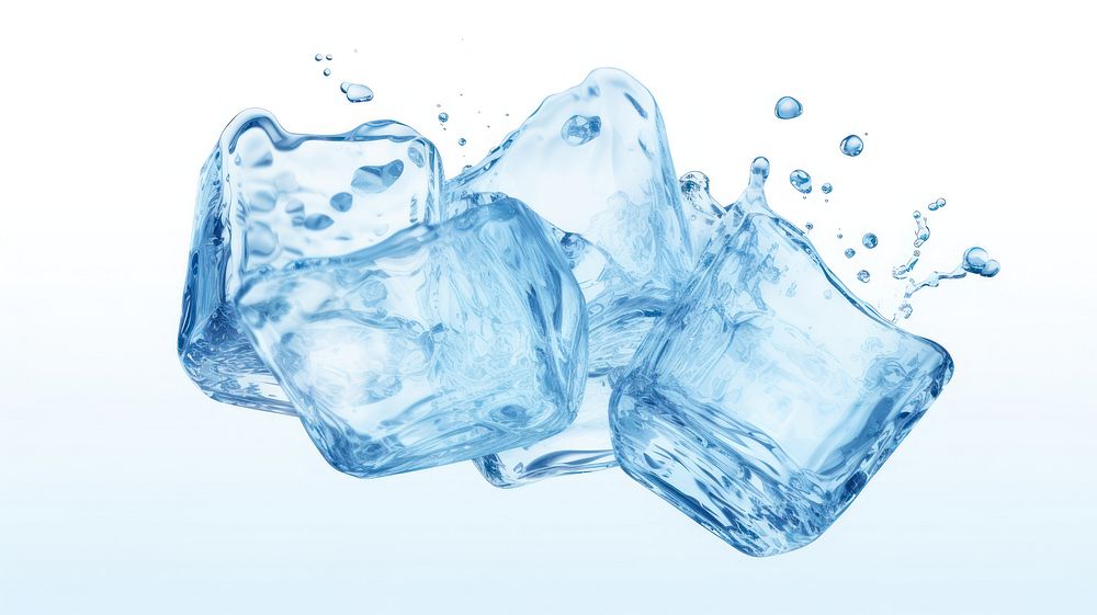 Ice refreshment splashing freezing. AI generated Image by rawpixel.