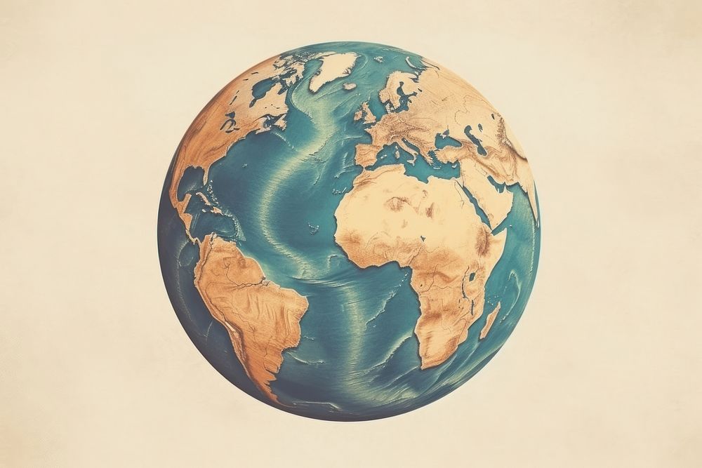 The earth planet space globe. AI generated Image by rawpixel.