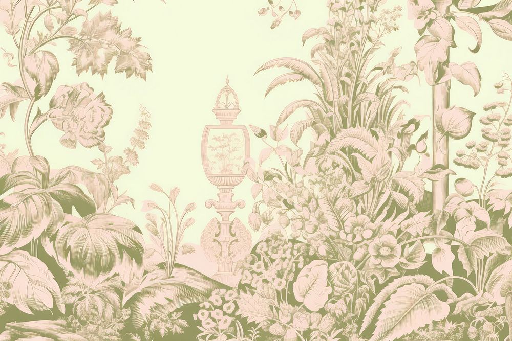 Vegatables garden wallpaper pattern drawing. AI generated Image by rawpixel.