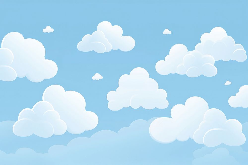Minimal cloud cute background backgrounds outdoors nature. AI generated Image by rawpixel.