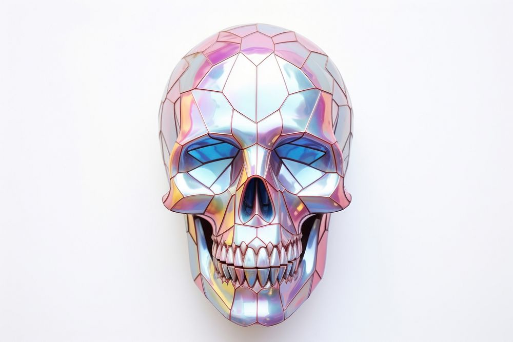 Skull art white background celebration. AI generated Image by rawpixel.