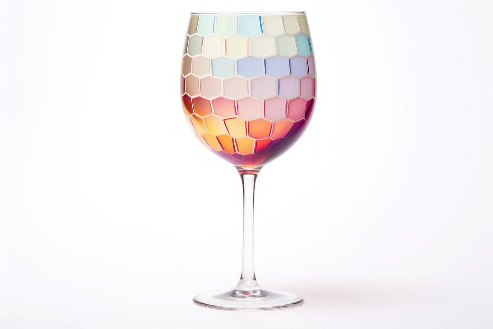 Wine glass drink white background refreshment. AI generated Image by rawpixel.