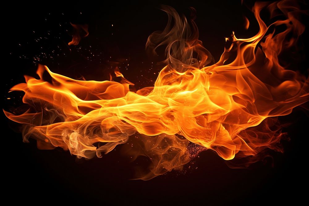 Fire bonfire illuminated backgrounds. AI generated Image by rawpixel.