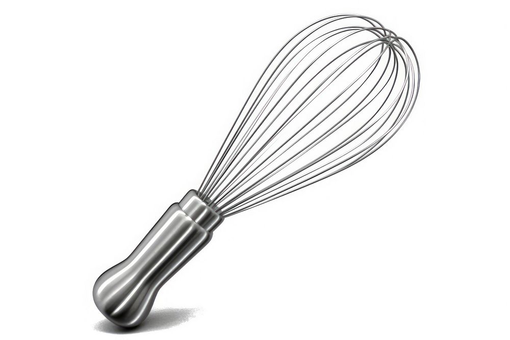 Metal wire steel whisk white background silverware freshness. AI generated Image by rawpixel.
