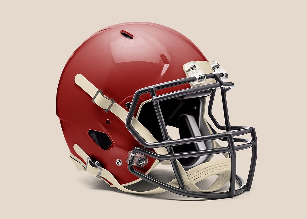 American football helmet mockup psd