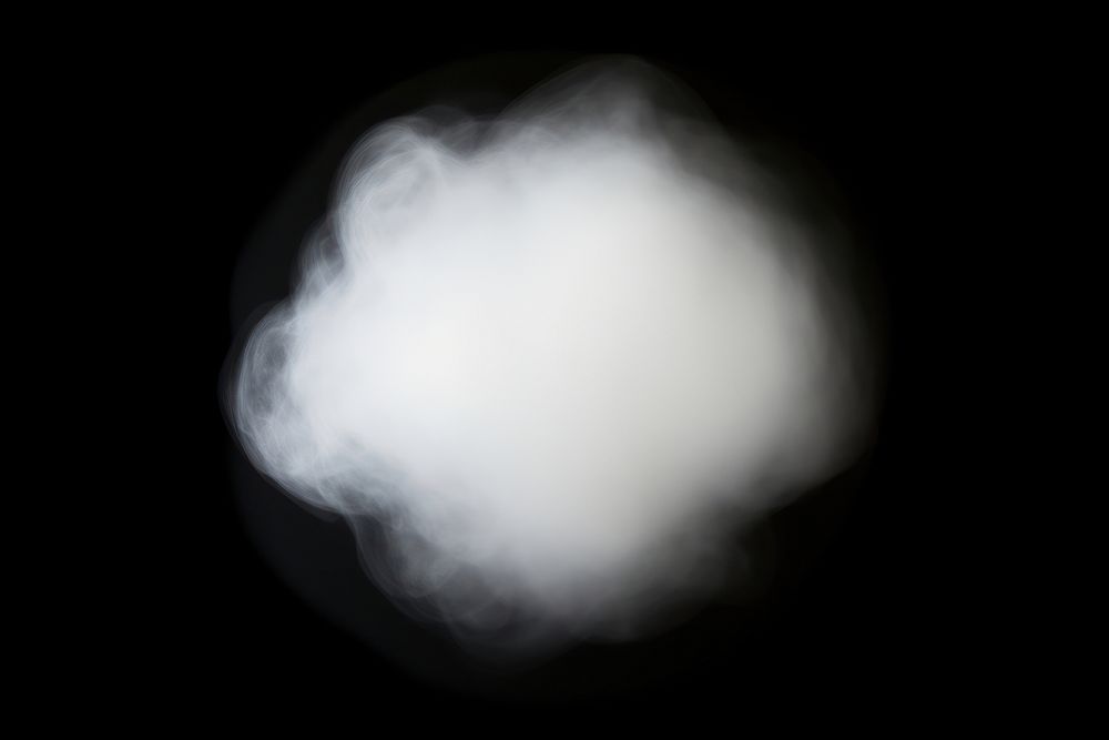 Circle fog effect black night smoke. AI generated Image by rawpixel.