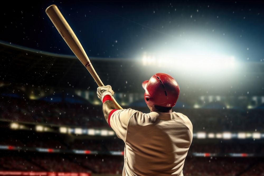 Baseballs player stadium sports adult. AI generated Image by rawpixel.