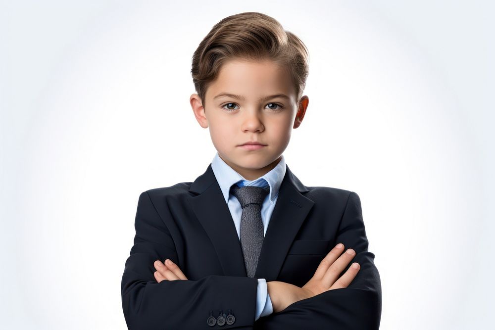 Business kid portrait necktie child. AI generated Image by rawpixel.