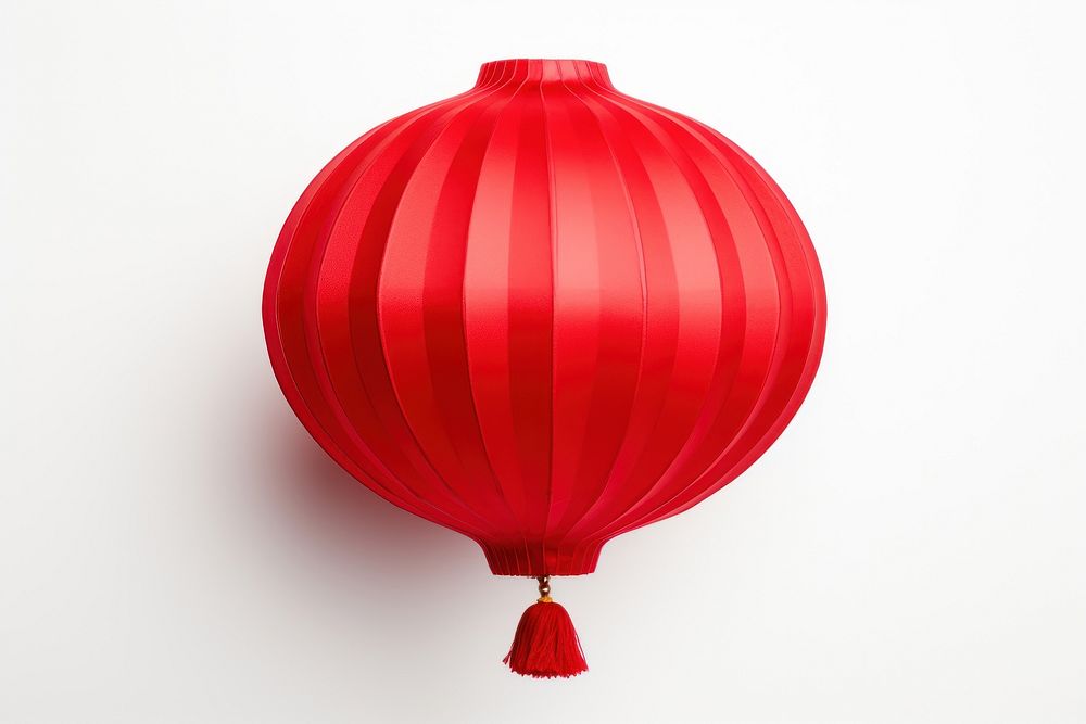 Chinese Lantern Blowing lantern balloon white background. AI generated Image by rawpixel.
