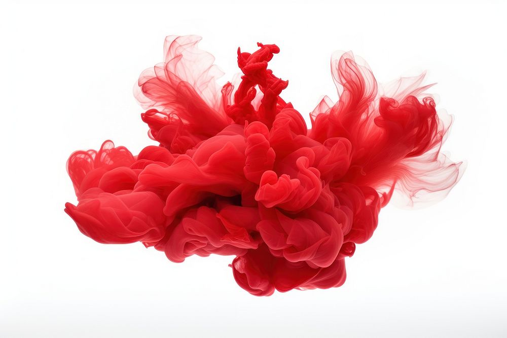 Chinese red blow white background splattered freshness. AI generated Image by rawpixel.