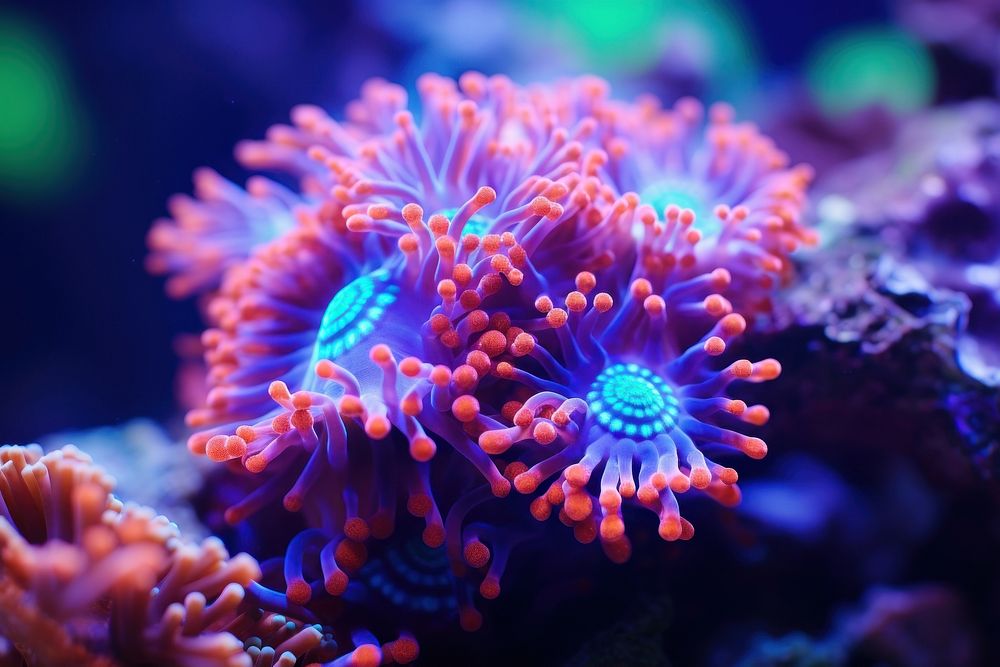 Coral underwater outdoors nature. AI generated Image by rawpixel.