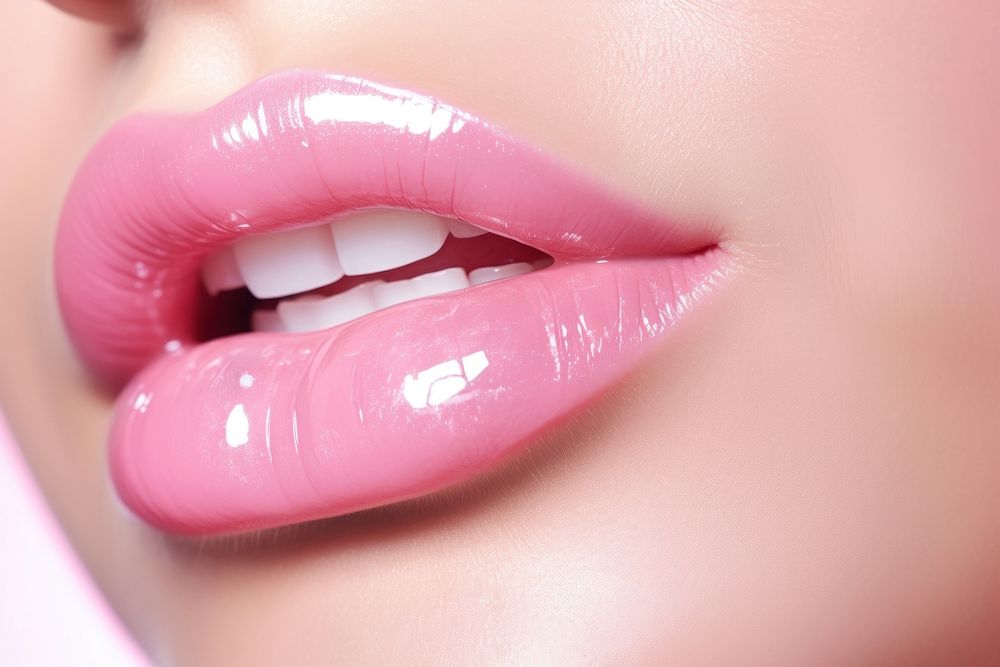 Lip gloss cosmetics lipstick fingernail. AI generated Image by rawpixel.