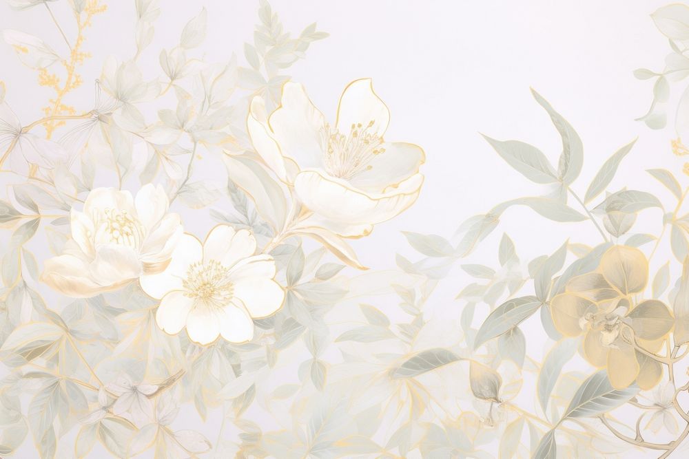 Garden backgrounds pattern fragility. AI generated Image by rawpixel.