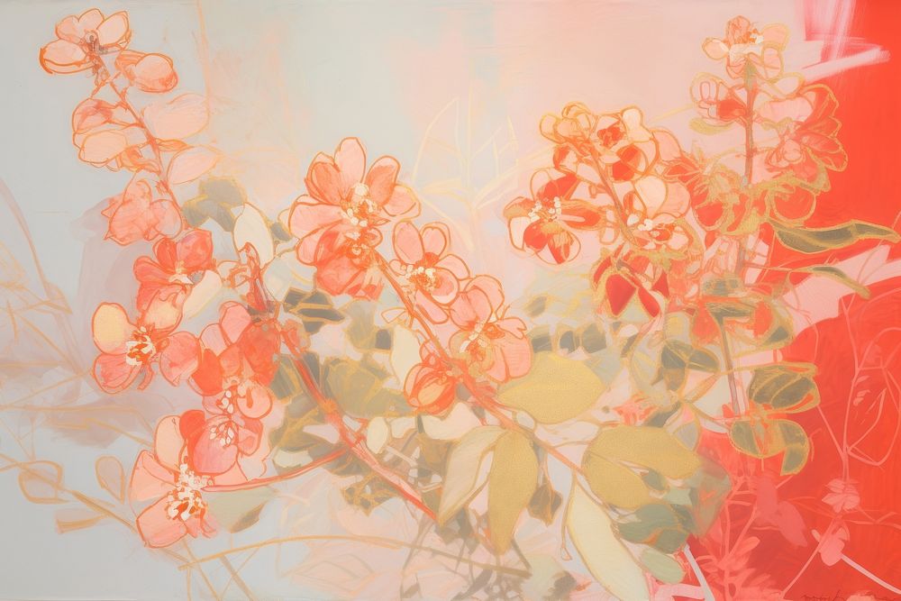Garden backgrounds painting pattern. AI generated Image by rawpixel.
