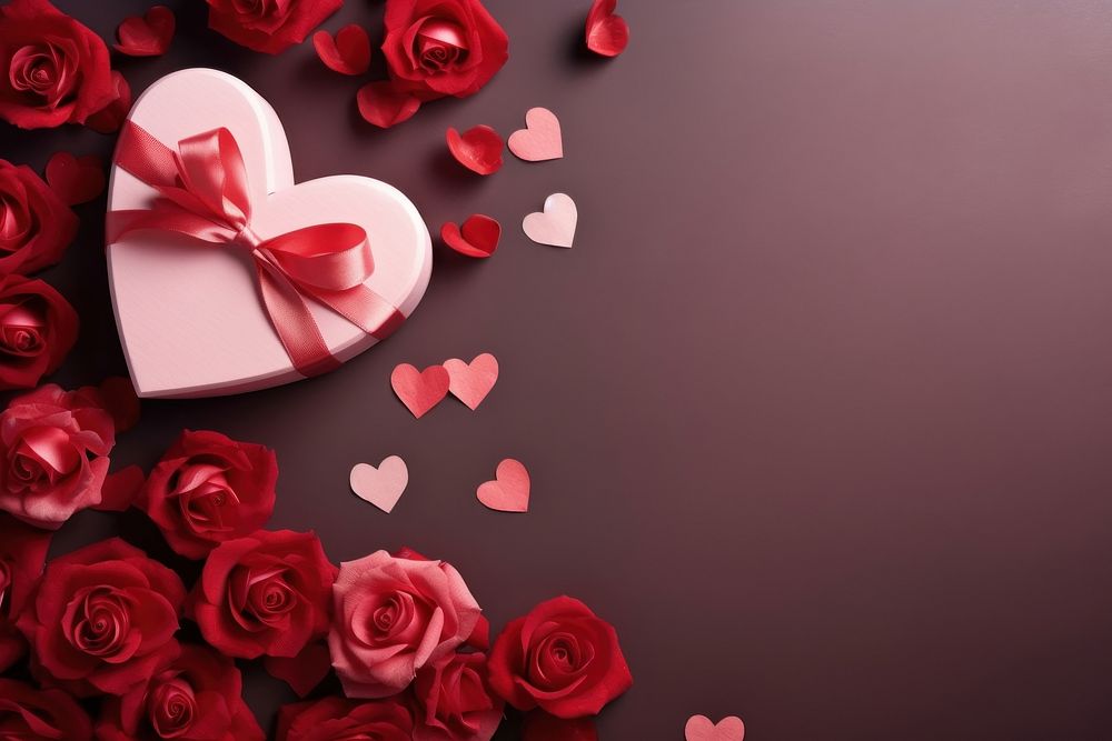 Red heart paper decoration and | Premium Photo - rawpixel