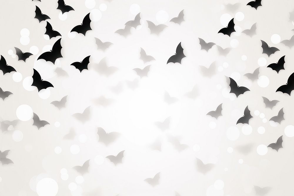 Bats shape pattern bokeh effect background backgrounds wildlife animal. AI generated Image by rawpixel.