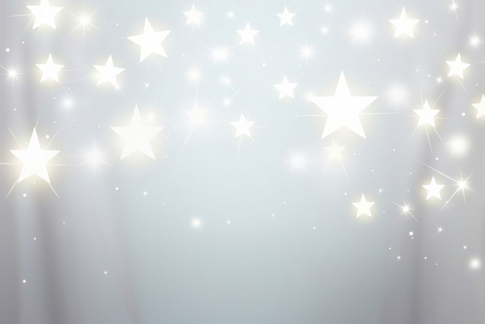 Stars white neon light effects backgrounds nature night. AI generated Image by rawpixel.
