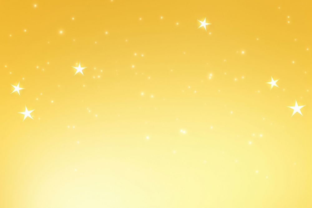 Stars yellow neon light effects backgrounds night sky. AI generated Image by rawpixel.