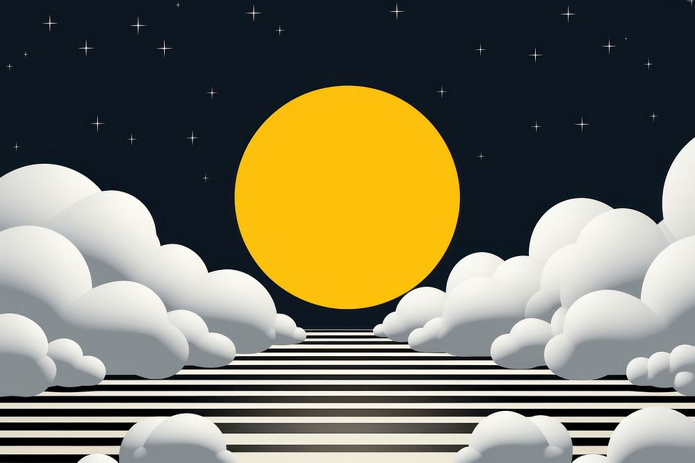 Surreal art moon outdoors nature. AI generated Image by rawpixel.