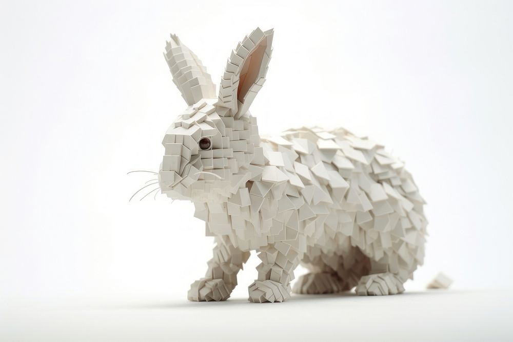Rabbit art animal mammal. AI generated Image by rawpixel.