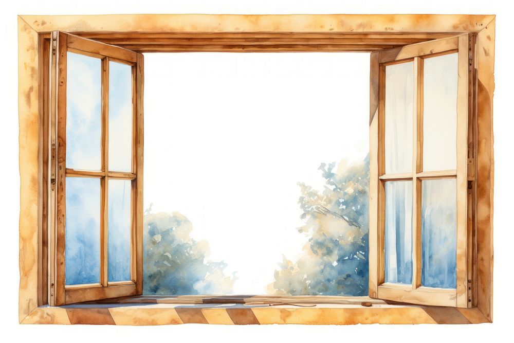 Window windowsill frame white background. AI generated Image by rawpixel.