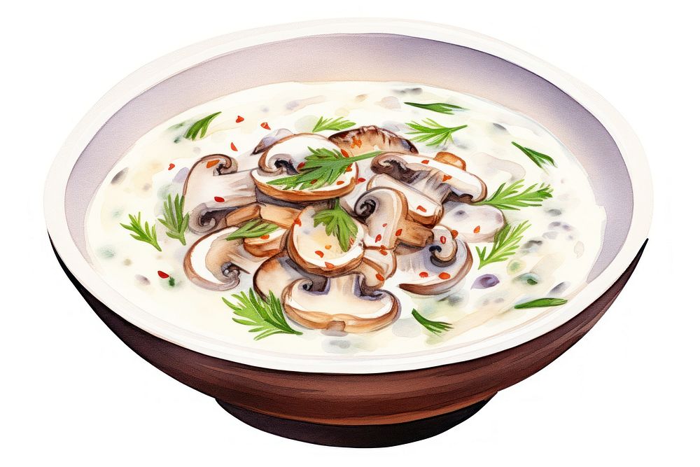 Soup bowl plate food. AI generated Image by rawpixel.