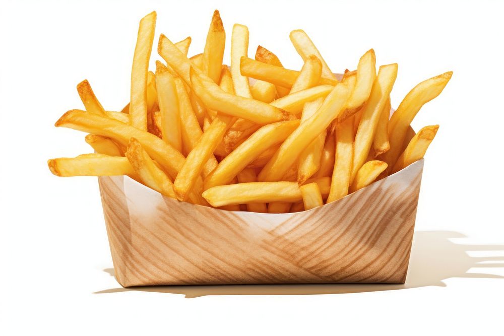 French Fries paper fries food. AI generated Image by rawpixel.