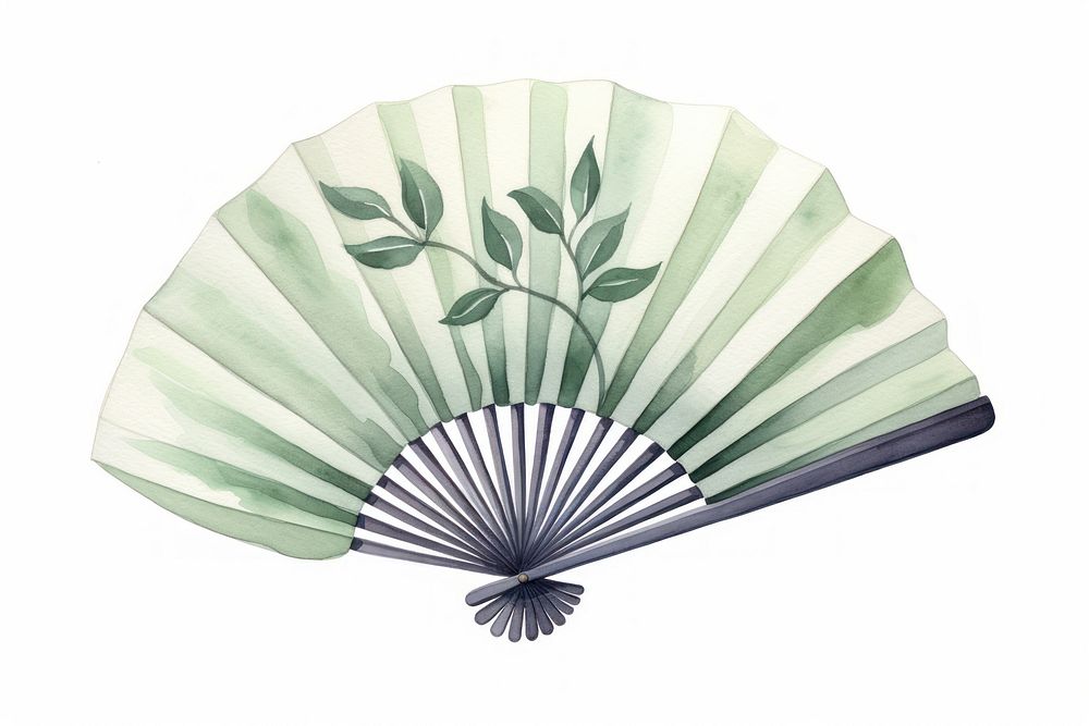 Folding fan invertebrate seashell pattern. AI generated Image by rawpixel.