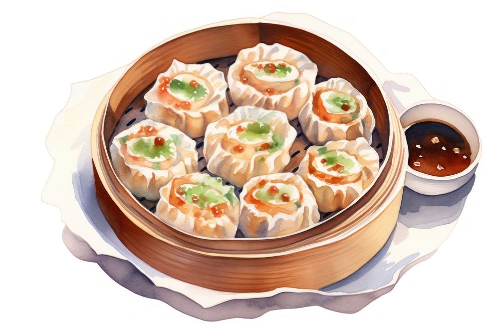 Xiaolongbaos food xiaolongbao dumpling. AI generated Image by rawpixel.
