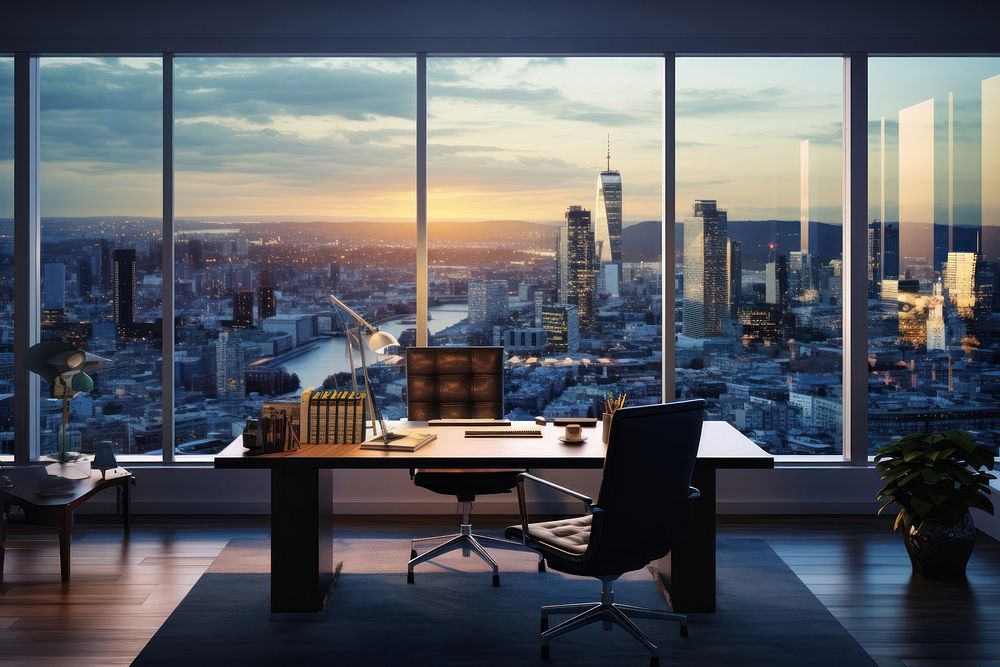 Office city architecture cityscape. AI generated Image by rawpixel.