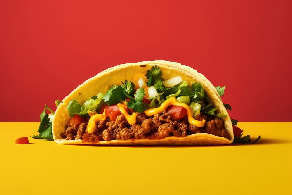 Tacos breakfast food meat. AI generated Image by rawpixel.