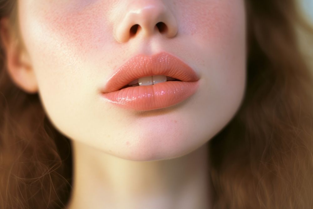 Woman lip skin hairstyle lipstick. AI generated Image by rawpixel.