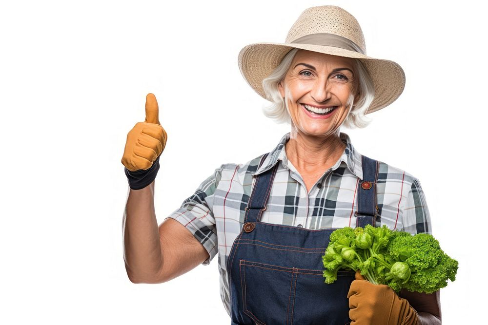 Middle age woman gardening gardener smiling. AI generated Image by rawpixel.