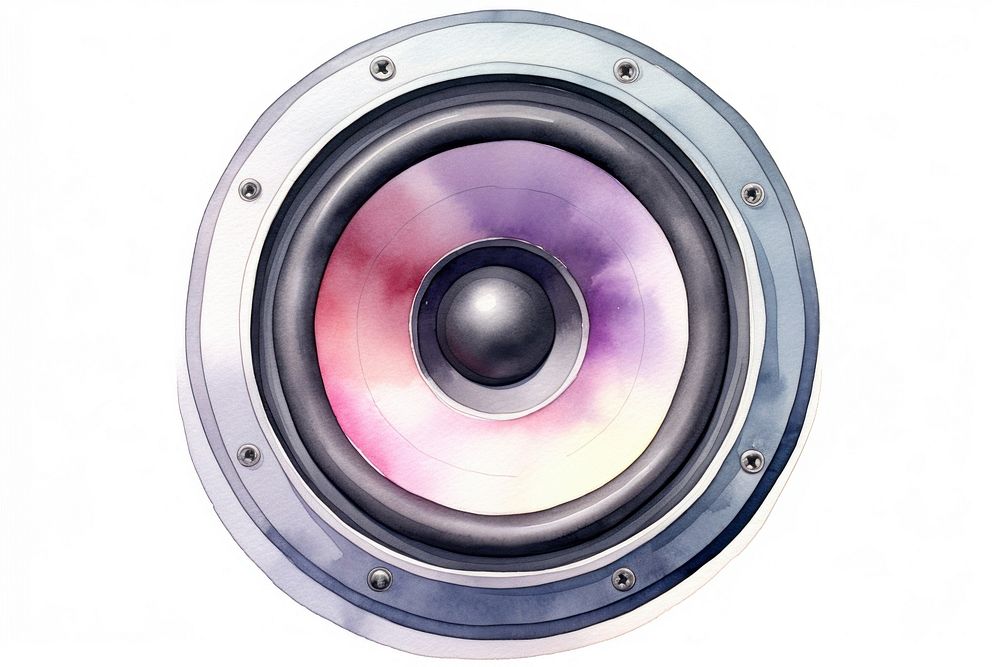 Speaker white background loudspeaker electronics. AI generated Image by rawpixel.