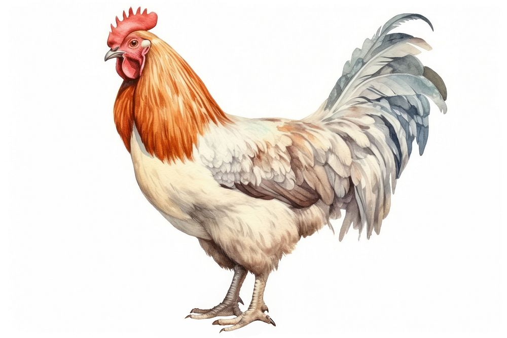 Chicken poultry animal bird. AI generated Image by rawpixel.