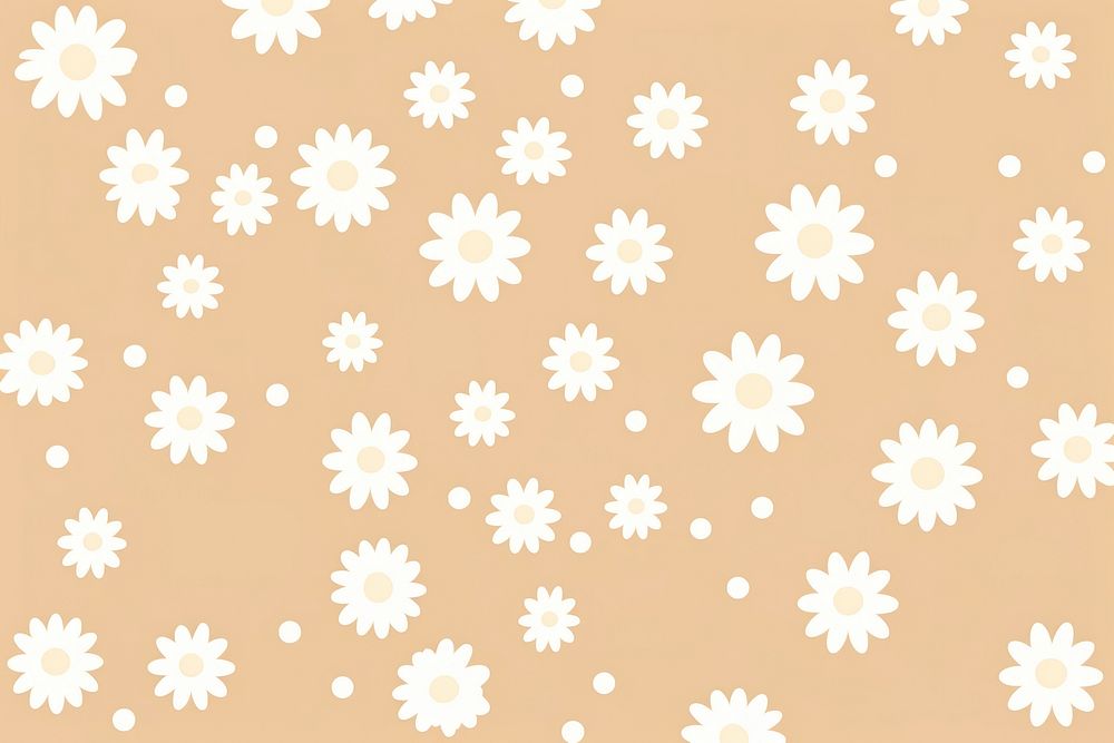 Daisy pattern background backgrounds flower line. AI generated Image by rawpixel.