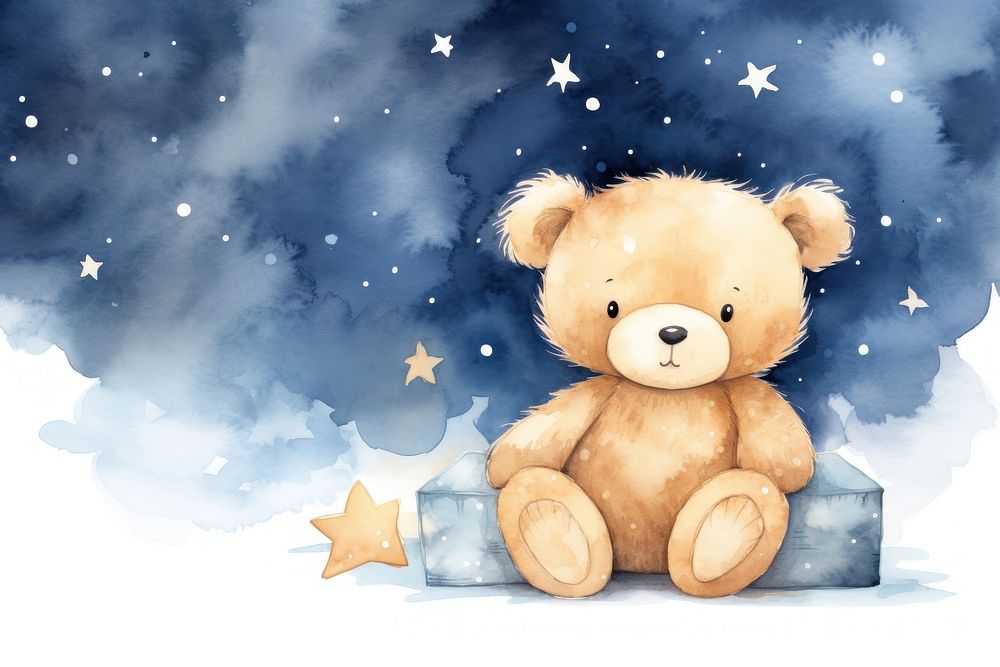 Teddy bear star toy representation. AI generated Image by rawpixel.